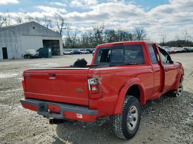 1FTYR14U92TA50229 - 2002 FORD RANGER SUP RED photo 4