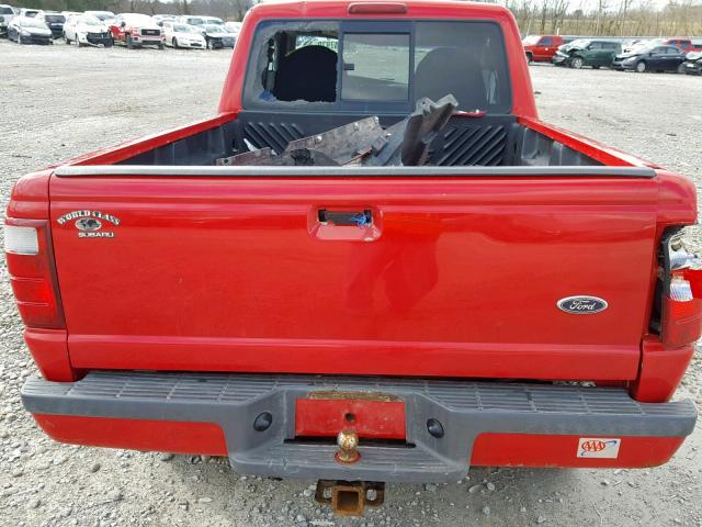 1FTYR14U92TA50229 - 2002 FORD RANGER SUP RED photo 6