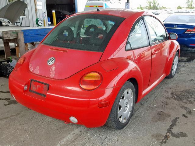 3VWBB21C72M441502 - 2002 VOLKSWAGEN NEW BEETLE 红色 照片 4