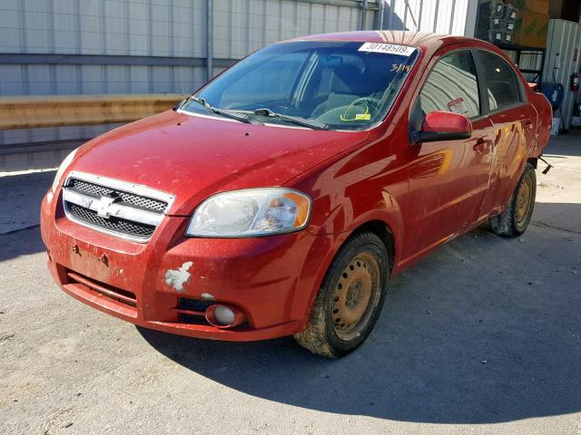 KL1TG5DE4BB119762 - 2011 CHEVROLET AVEO LT MAROON photo 2