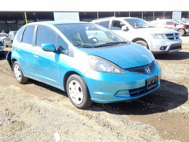 JHMGE8G38DC053160 - 2013 HONDA FIT TURQUOISE photo 1