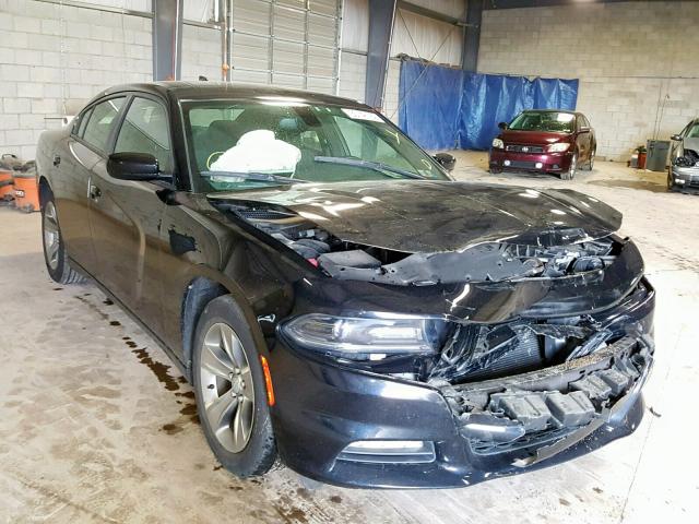 2C3CDXHGXGH187107 - 2016 DODGE CHARGER SX BLACK photo 1