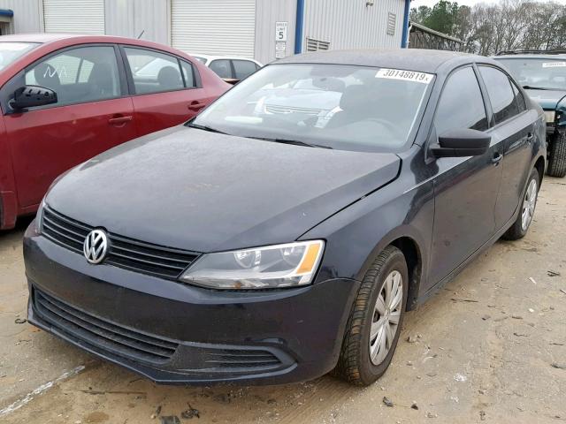 3VW2K7AJ4BM378581 - 2011 VOLKSWAGEN JETTA BASE BLACK photo 2