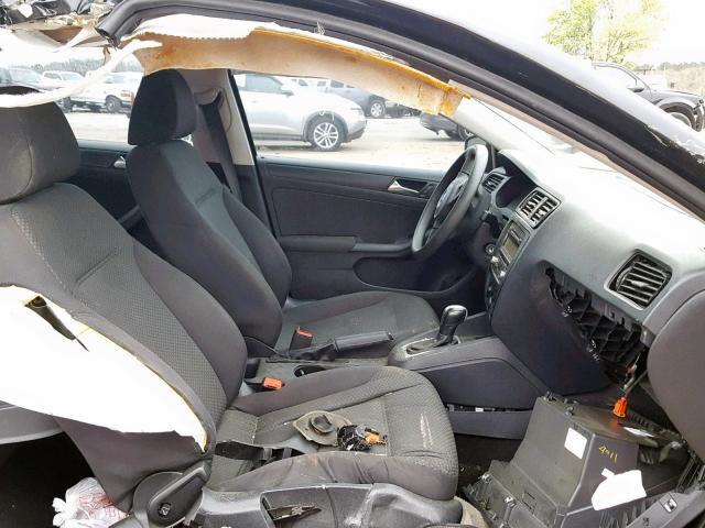 3VW2K7AJ4BM378581 - 2011 VOLKSWAGEN JETTA BASE BLACK photo 5