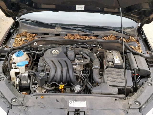 3VW2K7AJ4BM378581 - 2011 VOLKSWAGEN JETTA BASE BLACK photo 7