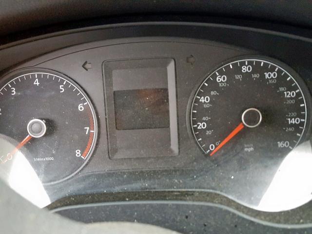 3VW2K7AJ4BM378581 - 2011 VOLKSWAGEN JETTA BASE BLACK photo 8