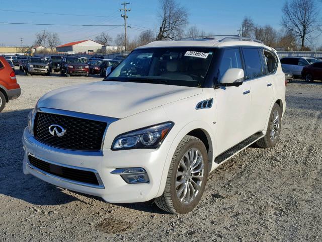 JN8AZ2NE0H9151443 - 2017 INFINITI QX80 BASE WHITE photo 2