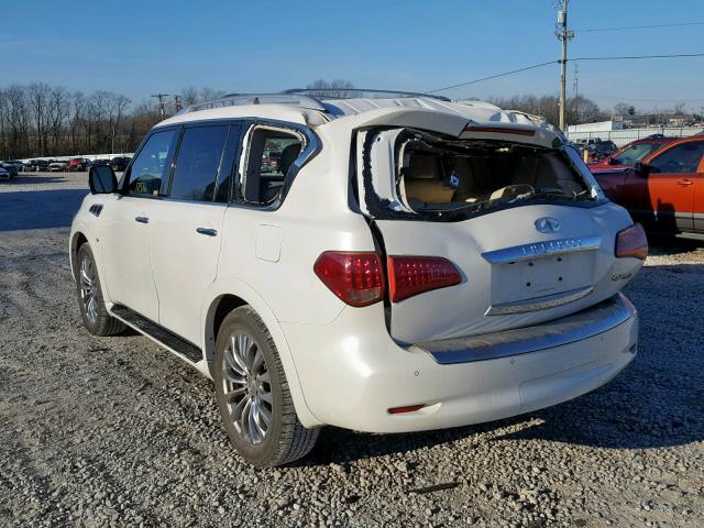 JN8AZ2NE0H9151443 - 2017 INFINITI QX80 BASE WHITE photo 3