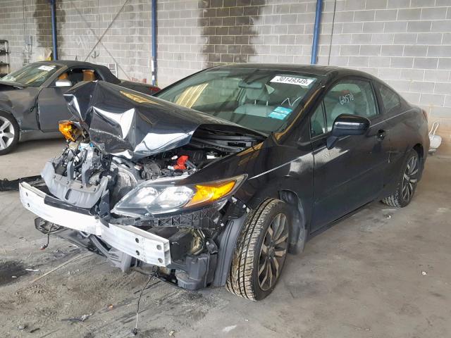 2HGFG3B03FH513821 - 2015 HONDA CIVIC EXL BLACK photo 2