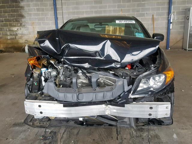 2HGFG3B03FH513821 - 2015 HONDA CIVIC EXL BLACK photo 9