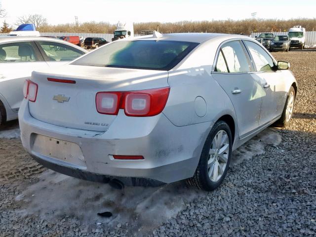 1G11H5SA7DU146161 - 2013 CHEVROLET MALIBU LTZ SILVER photo 4