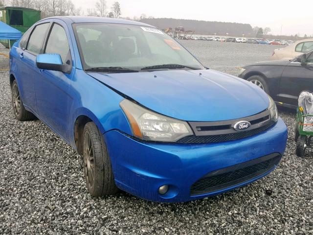 1FAHP3GN1BW168348 - 2011 FORD FOCUS SES BLUE photo 1