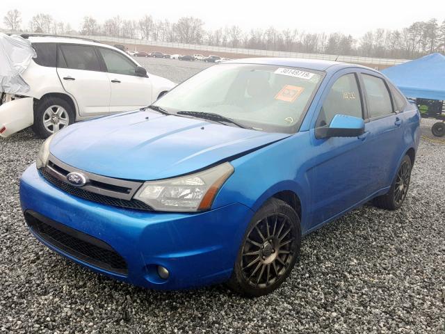 1FAHP3GN1BW168348 - 2011 FORD FOCUS SES BLUE photo 2