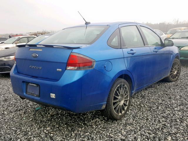1FAHP3GN1BW168348 - 2011 FORD FOCUS SES BLUE photo 4