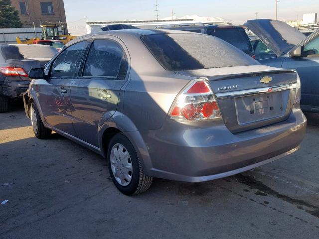 KL1TD5DEXBB150863 - 2011 CHEVROLET AVEO LS GRAY photo 3