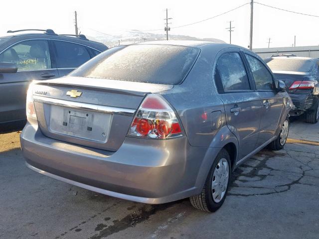 KL1TD5DEXBB150863 - 2011 CHEVROLET AVEO LS GRAY photo 4