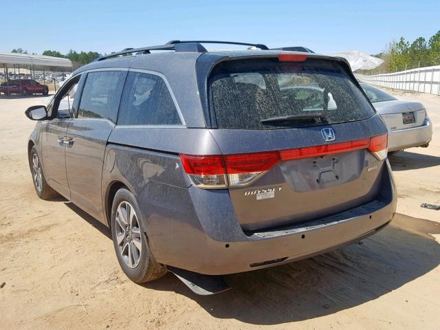 5FNRL5H95FB022438 - 2015 HONDA ODYSSEY TO GRAY photo 3