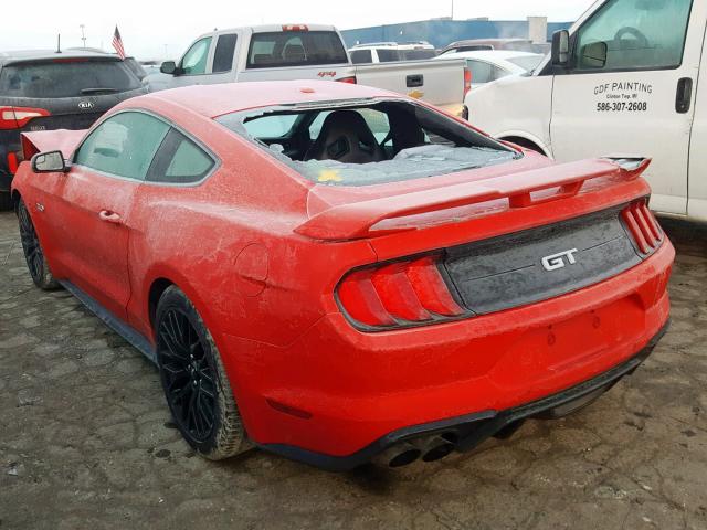 1FA6P8CF3J5132359 - 2018 FORD MUSTANG GT RED photo 3