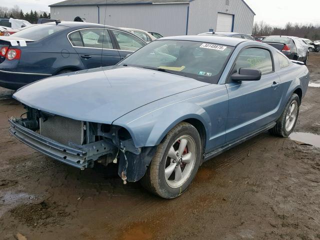 1ZVHT80N085133387 - 2008 FORD MUSTANG BLUE photo 2