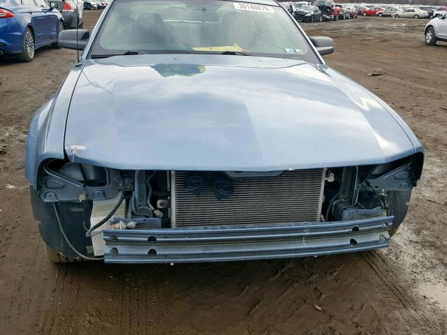 1ZVHT80N085133387 - 2008 FORD MUSTANG BLUE photo 9