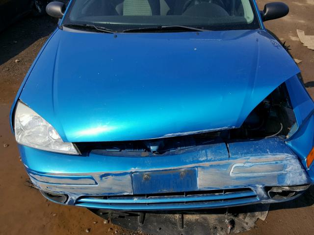 1FAHP34N57W113669 - 2007 FORD FOCUS ZX4 BLUE photo 7