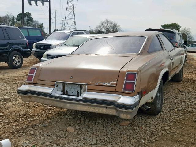 3GH7KRG6D146390 - 1976 OLDSMOBILE CUTLASS 44 BROWN photo 4