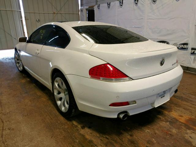 WBAEH73465B193446 - 2005 BMW 645 CI AUT WHITE photo 3