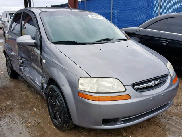 KL1TD66687B760487 - 2007 CHEVROLET AVEO BASE Сұр фото 1