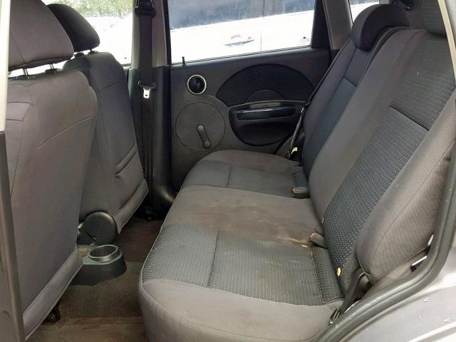 KL1TD66687B760487 - 2007 CHEVROLET AVEO BASE Сұр фото 6