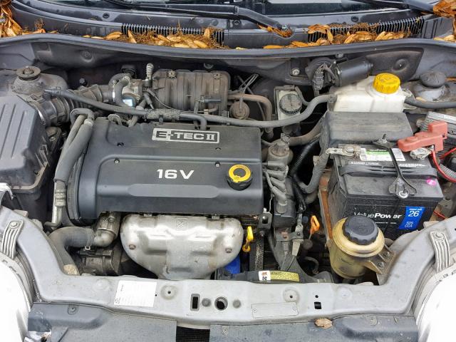 KL1TD66687B760487 - 2007 CHEVROLET AVEO BASE Сұр фото 7