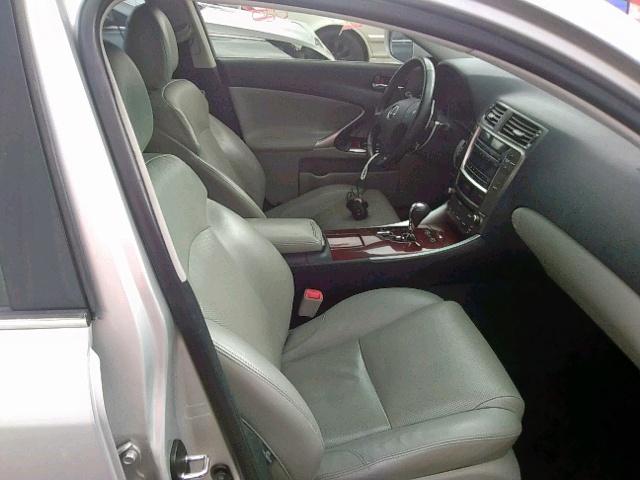 JTHBK262762002119 - 2006 LEXUS IS 250 SILVER photo 5