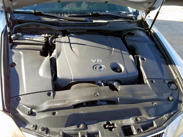 JTHBK262762002119 - 2006 LEXUS IS 250 SILVER photo 7