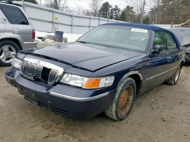 2MEFM75W2YX686283 - 2000 MERCURY GRAND MARQ BLUE photo 2