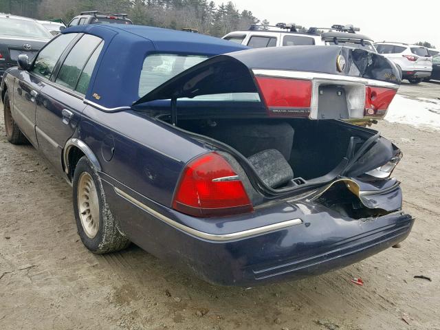 2MEFM75W2YX686283 - 2000 MERCURY GRAND MARQ BLUE photo 3