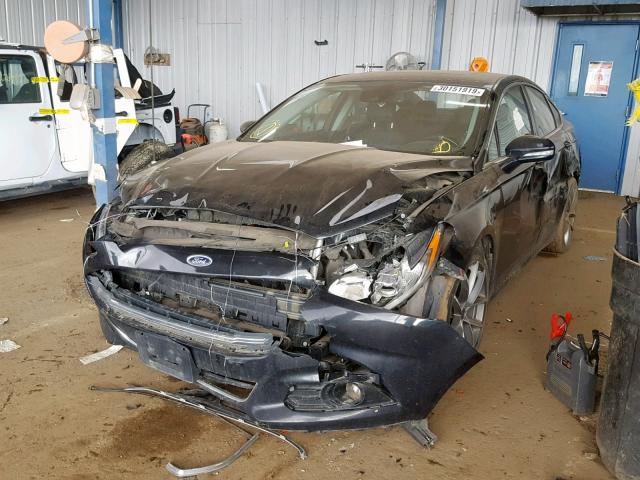 3FA6P0D91DR279162 - 2013 FORD FUSION TIT BLACK photo 2