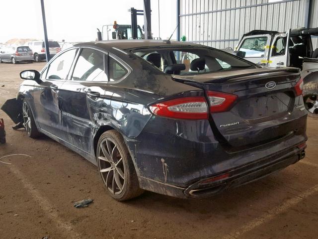 3FA6P0D91DR279162 - 2013 FORD FUSION TIT BLACK photo 3