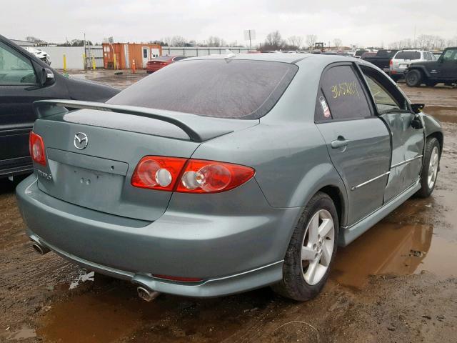 1YVFP80D535M51708 - 2003 MAZDA 6 S GREEN photo 4