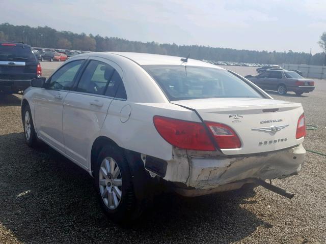 1C3CC4FB3AN123756 - 2010 CHRYSLER SEBRING TO WHITE photo 3