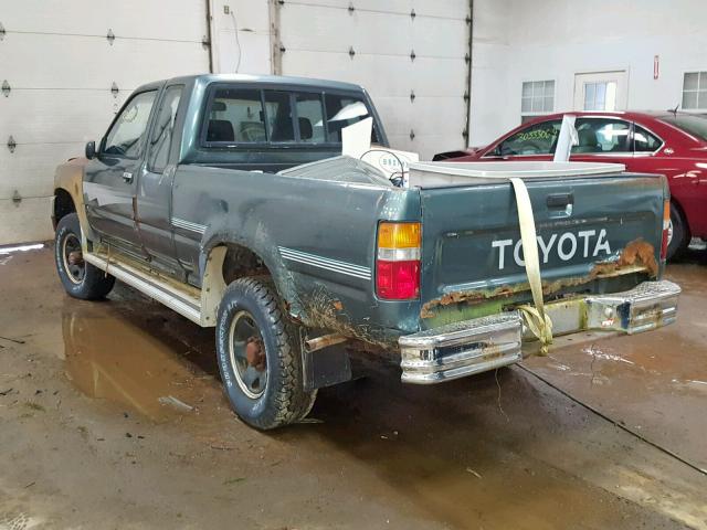 JT4RN13P8N6040256 - 1992 TOYOTA PICKUP 1/2 GREEN photo 3