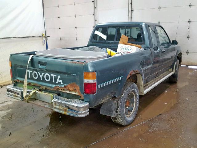 JT4RN13P8N6040256 - 1992 TOYOTA PICKUP 1/2 GREEN photo 4