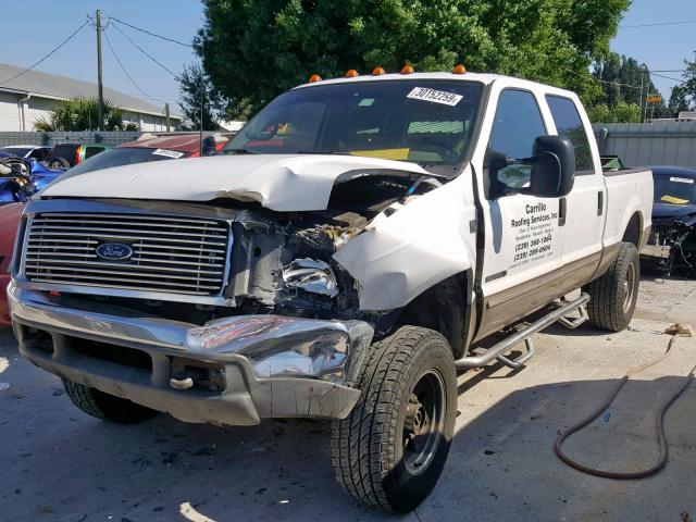 1FTSW31FXYEB43449 - 2000 FORD F350 SRW S WHITE photo 2