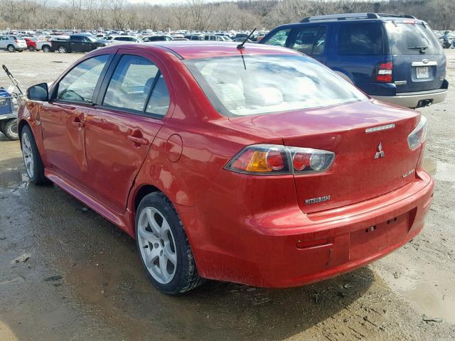 JA32U2FU3FU026031 - 2015 MITSUBISHI LANCER ES MAROON photo 3