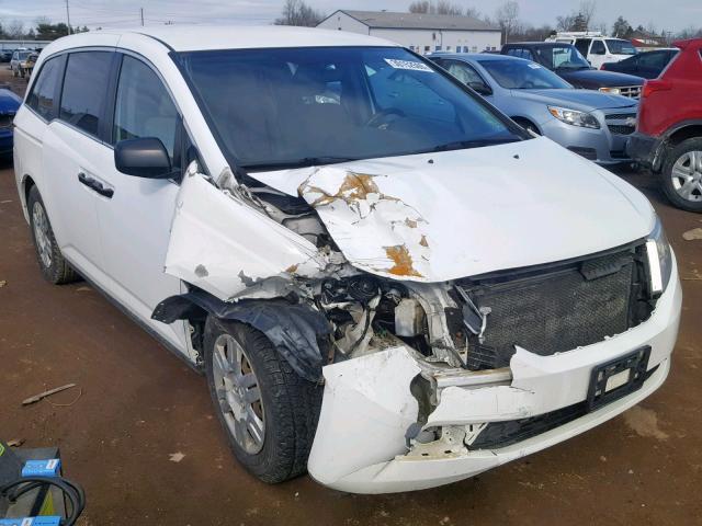 5FNRL5H24BB054908 - 2011 HONDA ODYSSEY LX WHITE photo 1