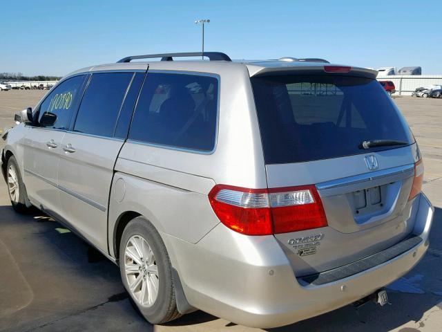 5FNRL38866B128571 - 2006 HONDA ODYSSEY TO SILVER photo 3