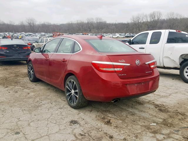 1G4PW5SK3G4179741 - 2016 BUICK VERANO SPO RED photo 3