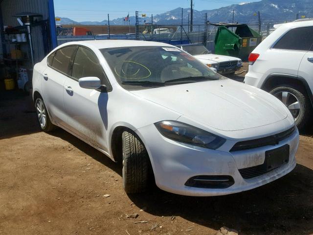 1C3CDFBBXED868000 - 2014 DODGE DART SXT WHITE photo 1