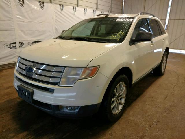 2FMDK38C57BB01888 - 2007 FORD EDGE SEL WHITE photo 2