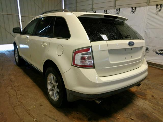 2FMDK38C57BB01888 - 2007 FORD EDGE SEL WHITE photo 3