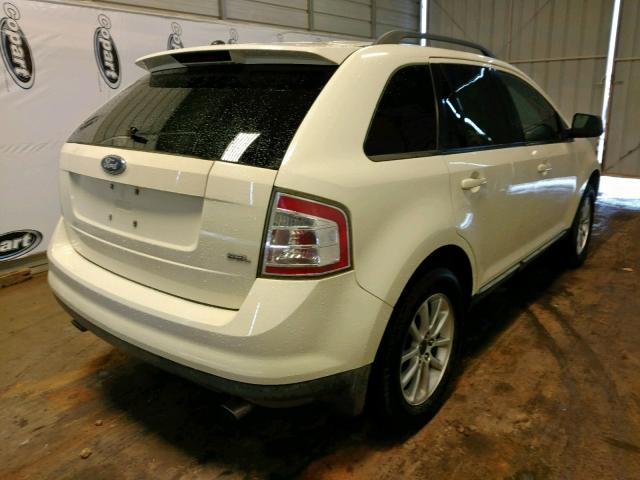 2FMDK38C57BB01888 - 2007 FORD EDGE SEL WHITE photo 4