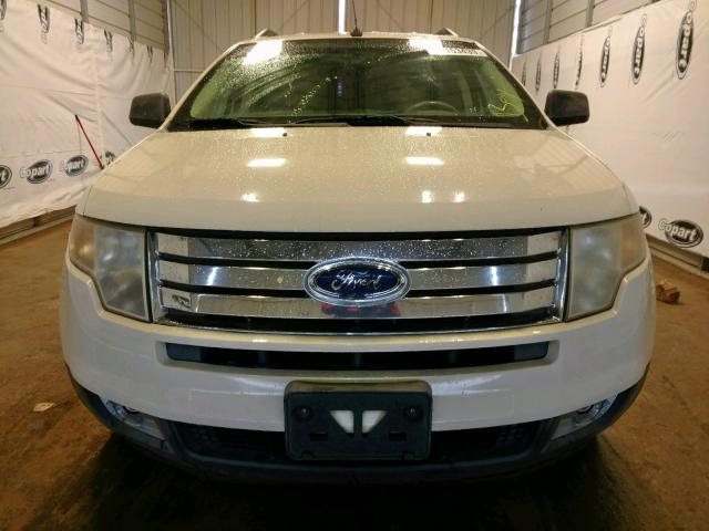 2FMDK38C57BB01888 - 2007 FORD EDGE SEL WHITE photo 9